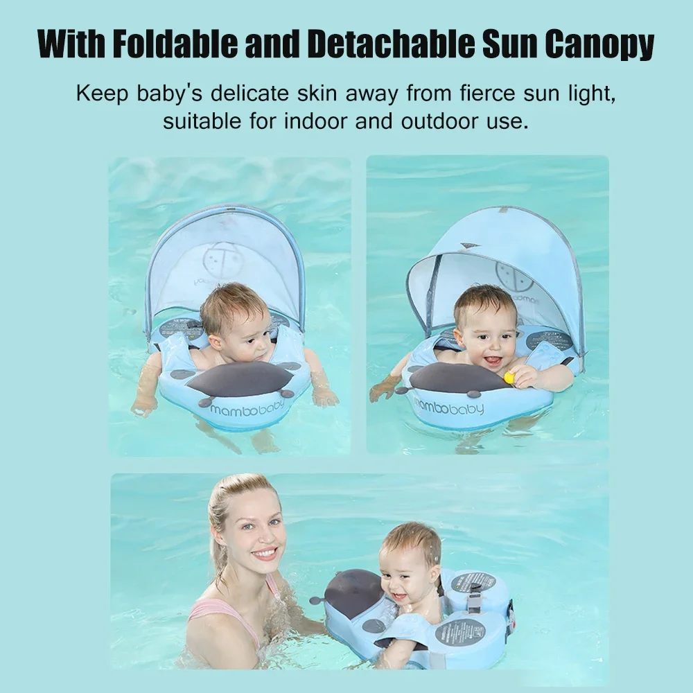 Swimming Float swimming pool float swimming float seat Mambobaby Non-inflatable Swimming Float Soft Waterproof Skin-friendly Swim Trainer Float Baby Swim for 8-48 Months Baby