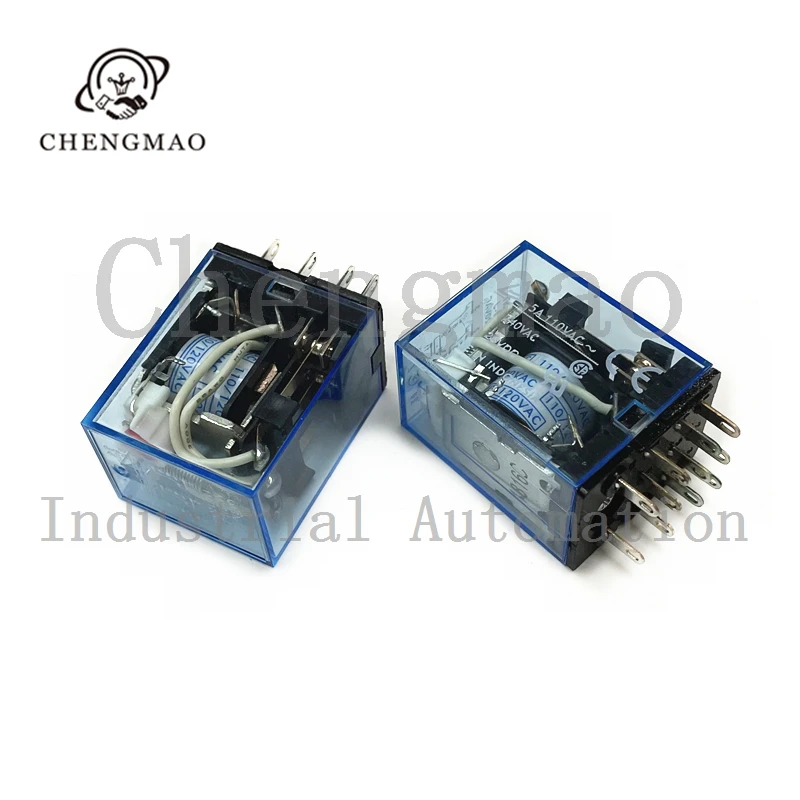 

10pcs/Lot Electromagnetic power relay MY3NJ 11-Pin Intermediate Relay MY3N-J AC220V DC24V 36V 110V 12V No Base