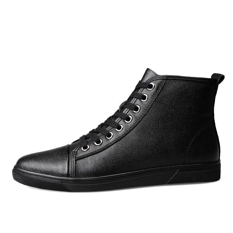Herren Winterstiefel Aus Echtem Leder Für Warme Outdoor Tage_voghion.com