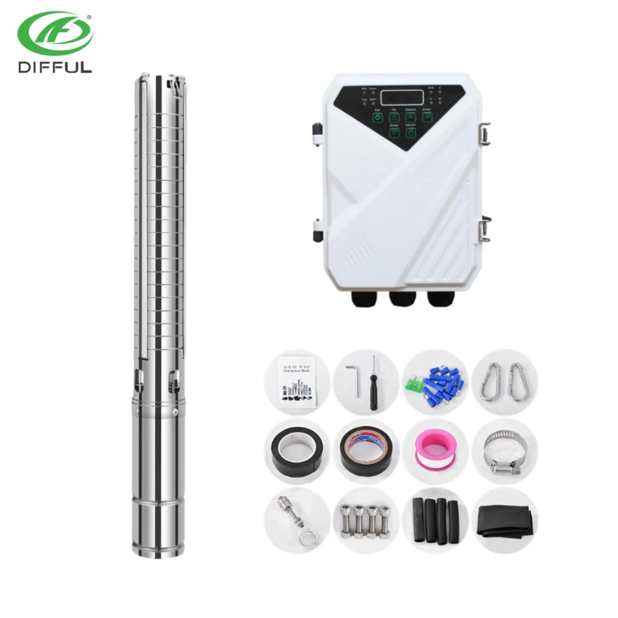 

1hp irrigation water pump solar system submersible solar pump