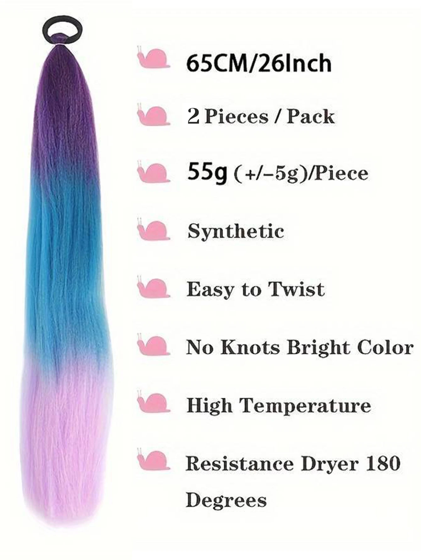 Synthetic Afro Ombre Braiding Hair Extensions for Kids