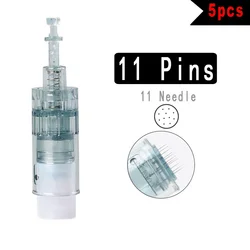 Multi-Pack Derma Pen Replacement Needle Cartridges with 5D Nano Pins (11pin x5pcs)