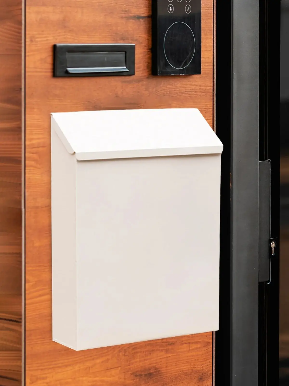 Description Picture 5 of itemWall Mounted Mailbox Modern Drop Box Newspaper Holder Box Decorative Letter Box Outdoor Porch Home Office Bathroom