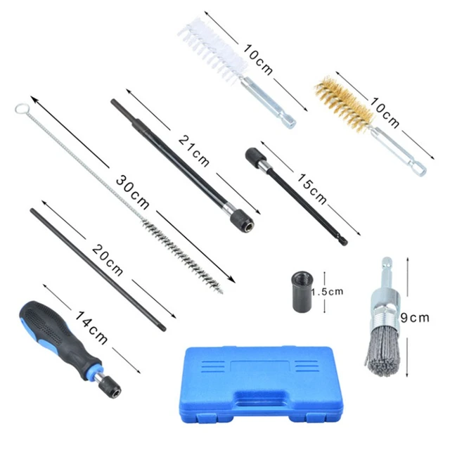 New! 19pcs Diesel Injector Seat & Port Cleaning Tool Set Universal