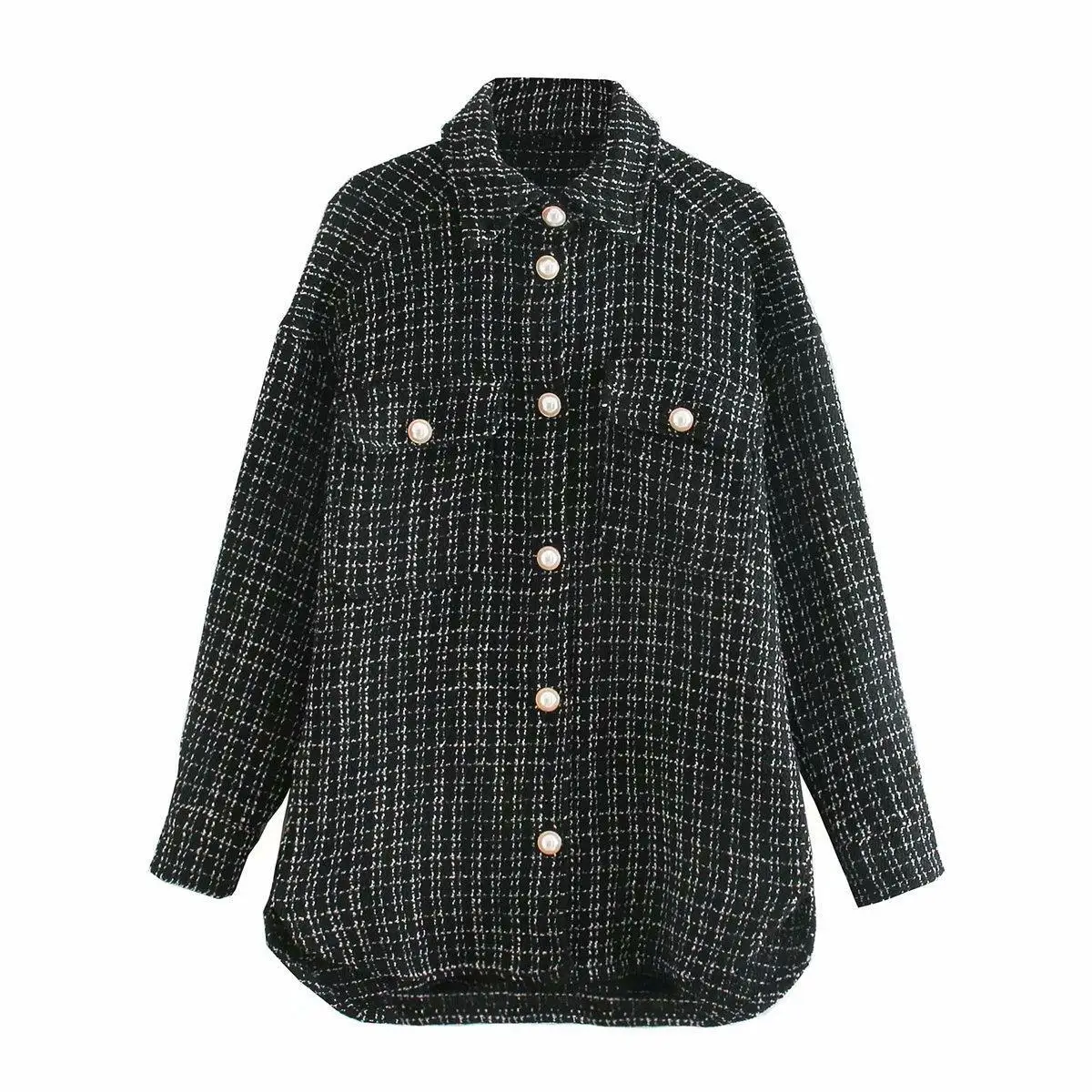 Tweed Shacket Ladies *|Jackets 