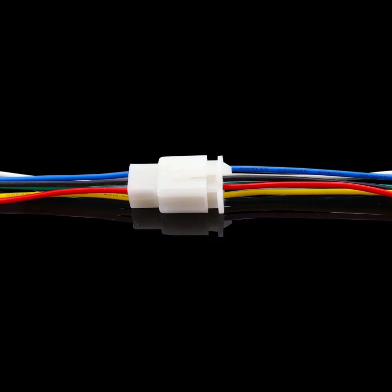6 Pin Way Electrical Wire Connector Plug Set 1 Kit auto connectors cable total length 21CM