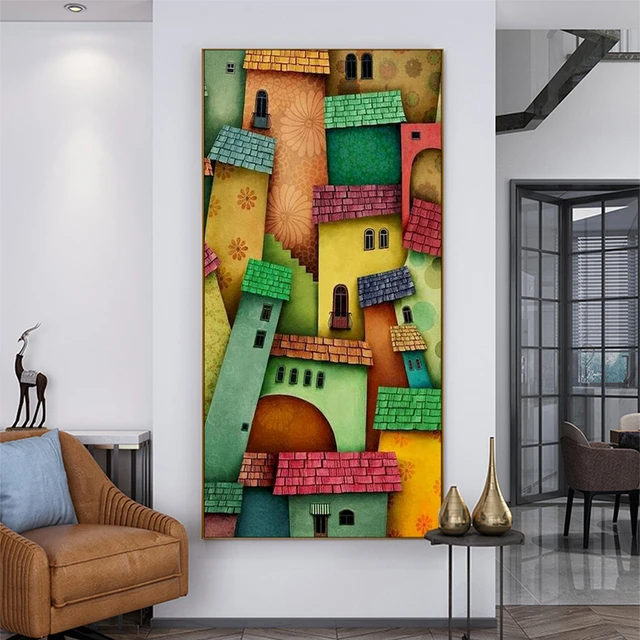 GATYZTORY-cuadro por números de 60x120cm, Kits de Casa abstracta, arte de  pared sobre lienzo, pintura enmarcada Diy por números, decoración del hogar  de gran tamaño - AliExpress