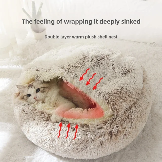 Autumn and Winter soft plush pet bed 1