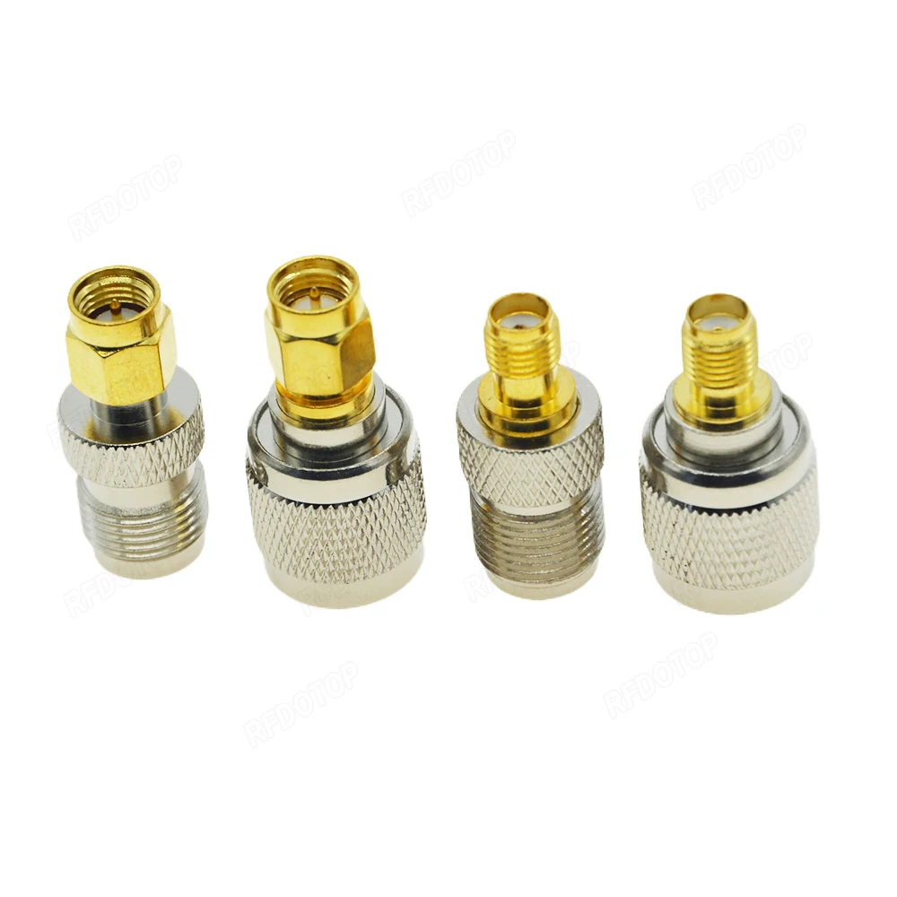 1pcs SMA ชาย/หญิง TNC ชาย/หญิง RF COAXIAL ADAPTER CONNECTOR Test Converter ทองเหลือง 50 OHM คุณภาพสูง RFDOTOP 1