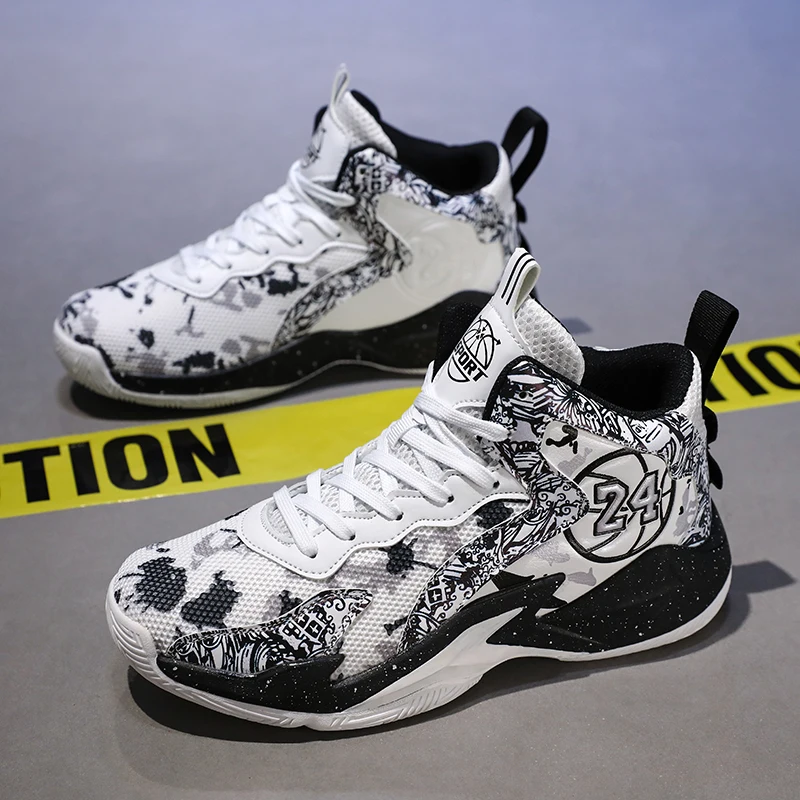 Herren-Basketballschuhe, Outdoor-Unisex-Sportschuhe, atmungsaktiv, rutschfest, leicht, hochwertig, für Damen und Herren, sportliche Qualität, Turnschuhe – Detail 3