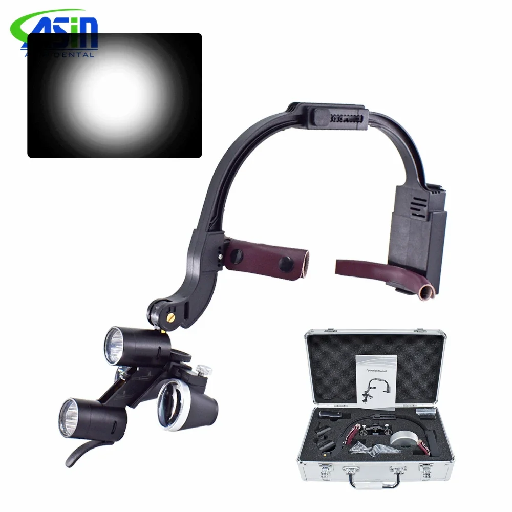 Dental Led Head Light Lamp 2.5x 3.5x Dentisit Surgical Headlight