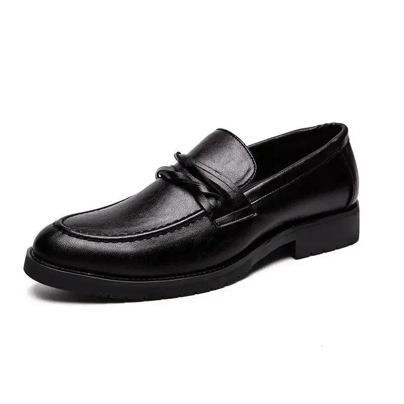 

Party Leather Shoes Men's Business Formal Wear Casual Groom Wedding Shoes Men's Soft Bottom Youth British Style