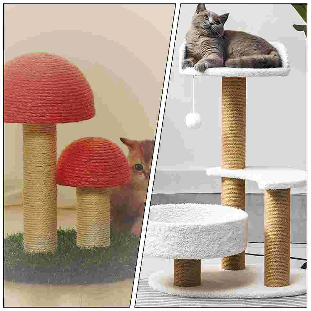 

Cat Scratching Post Hemp Rope Cat Claw Scratcher Pole for Kitten Indoor Cat Scratch Post