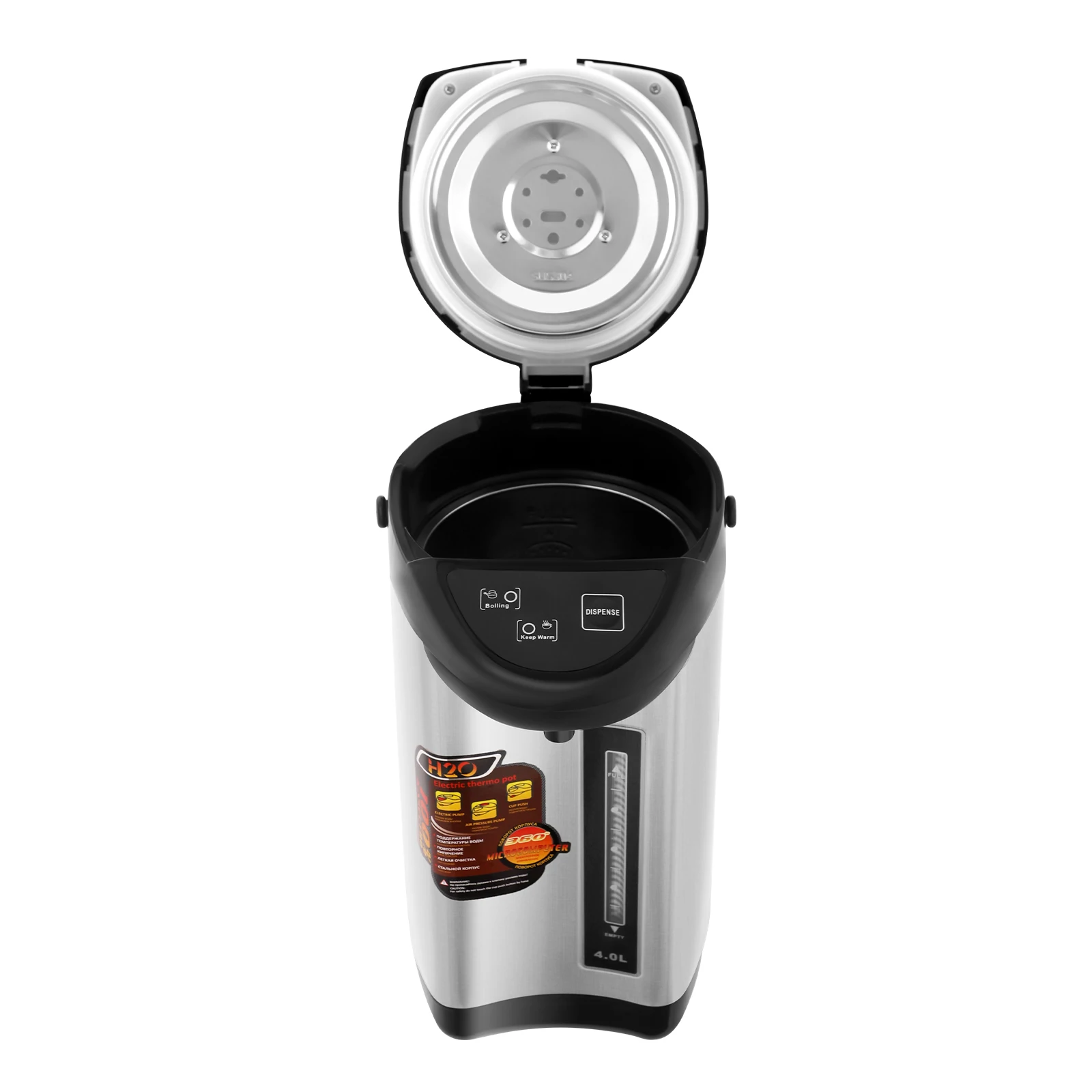 Electric Kettle, 4L 110V Stainless Steel Electric Water Boiler Kettle with 750W Fast Heating, 24-Hour Keep Warm 2