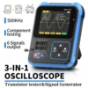 FNIRSI DSO-TC3 3 IN 1 Digital Oscilloscope Function Signal Generator Transistor Tester 500KHz 10MS/s Electronic Measuring Tester 6