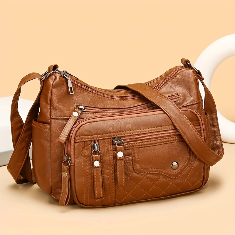 DARLING HANDBAG 25 IN RUSSET BROWN SOFT GRAIN LAMBSKIN main image 0