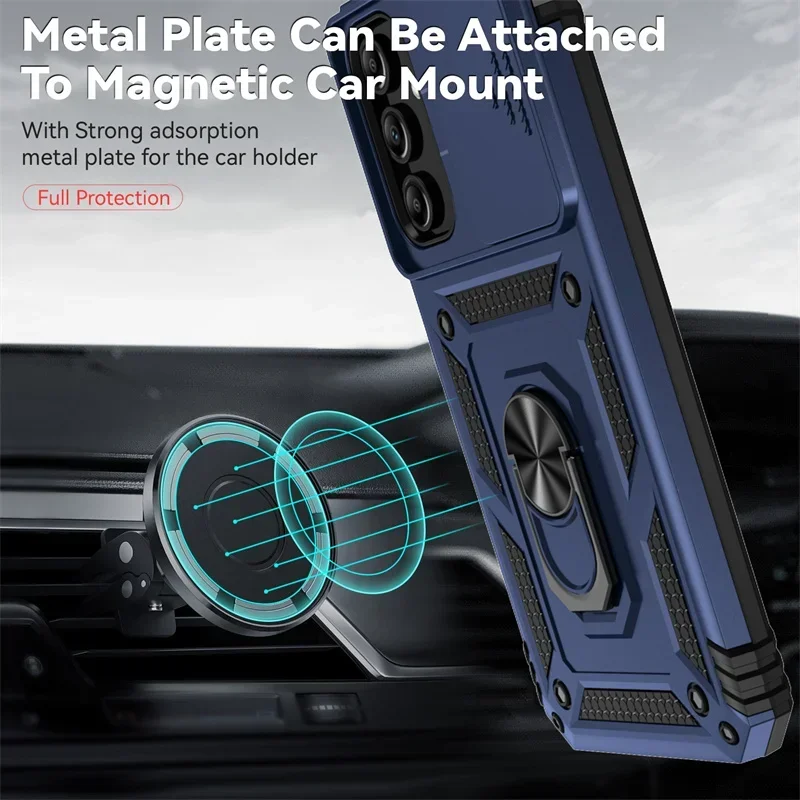 Slide Camera Lens Military Grade Armor Phone Case For Samsung thumbnail 9