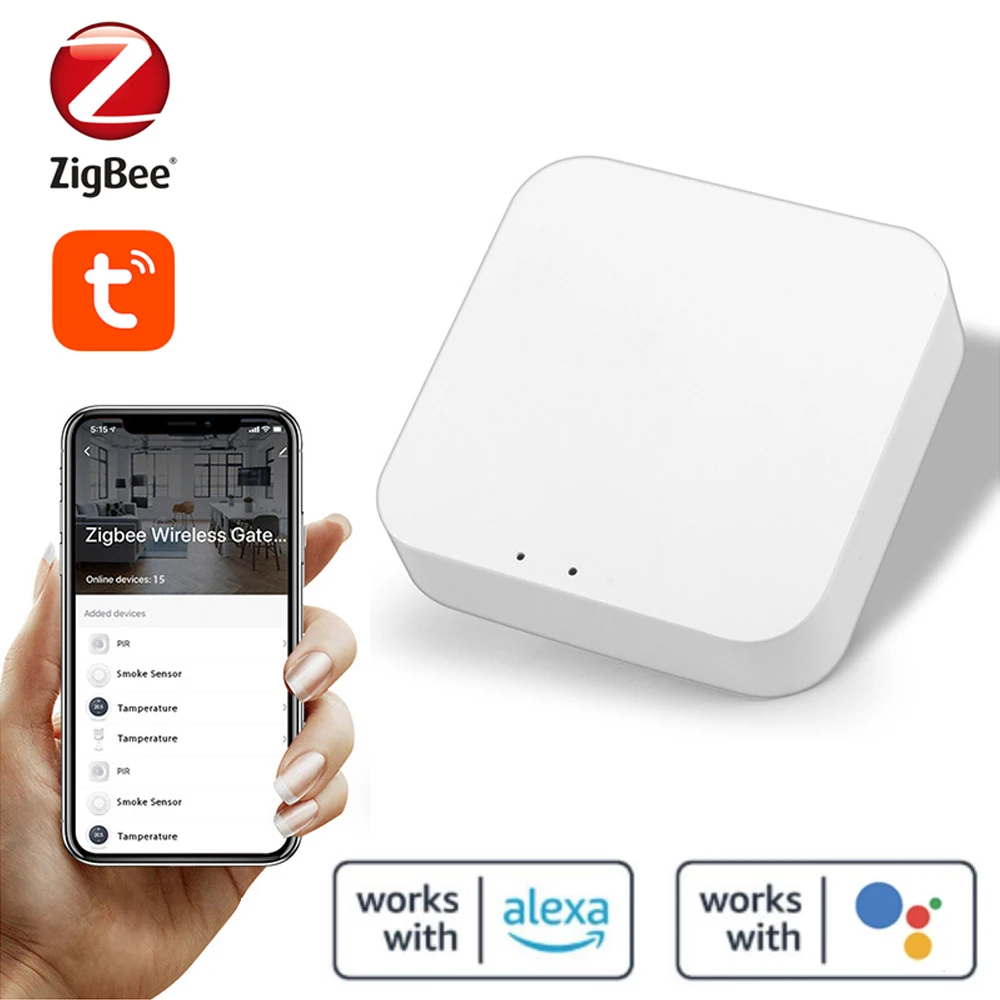 Tuya Zigbee-Dispositif de détection de fumée intelligent sans fil