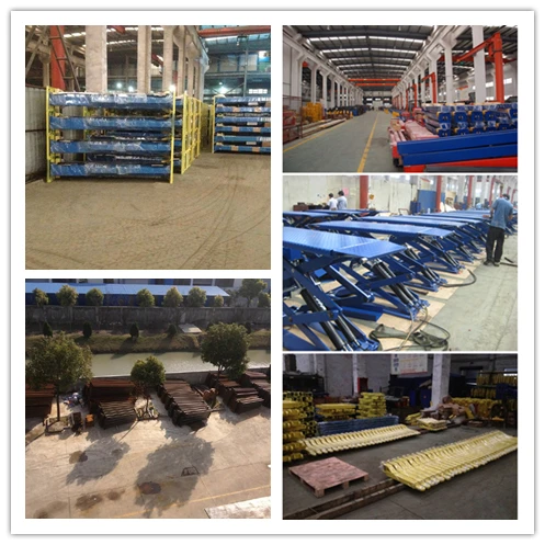 지하 전동식 안전 잠금 시스템 가위형 리프트