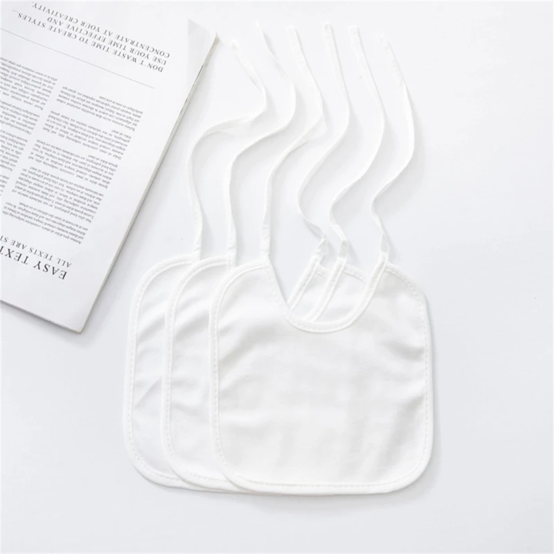 Baby Bibs 10pcs Cotton Waterproof for Painting DIY Craft Supplies