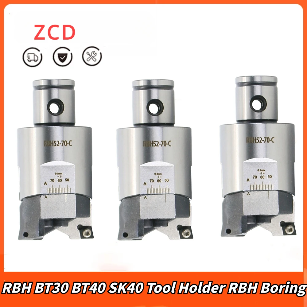 

ZCD RBH Double-Edged CNC Adjustable BT30 BT40 SK40 Tool Holder RBH Boring Bar Boring Cutter Boring Handle LBK Rough