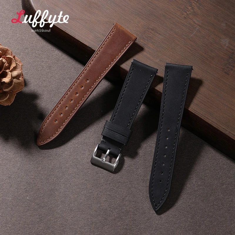Vintage Brown Leather Watch Strap | Unisex Replacement Band