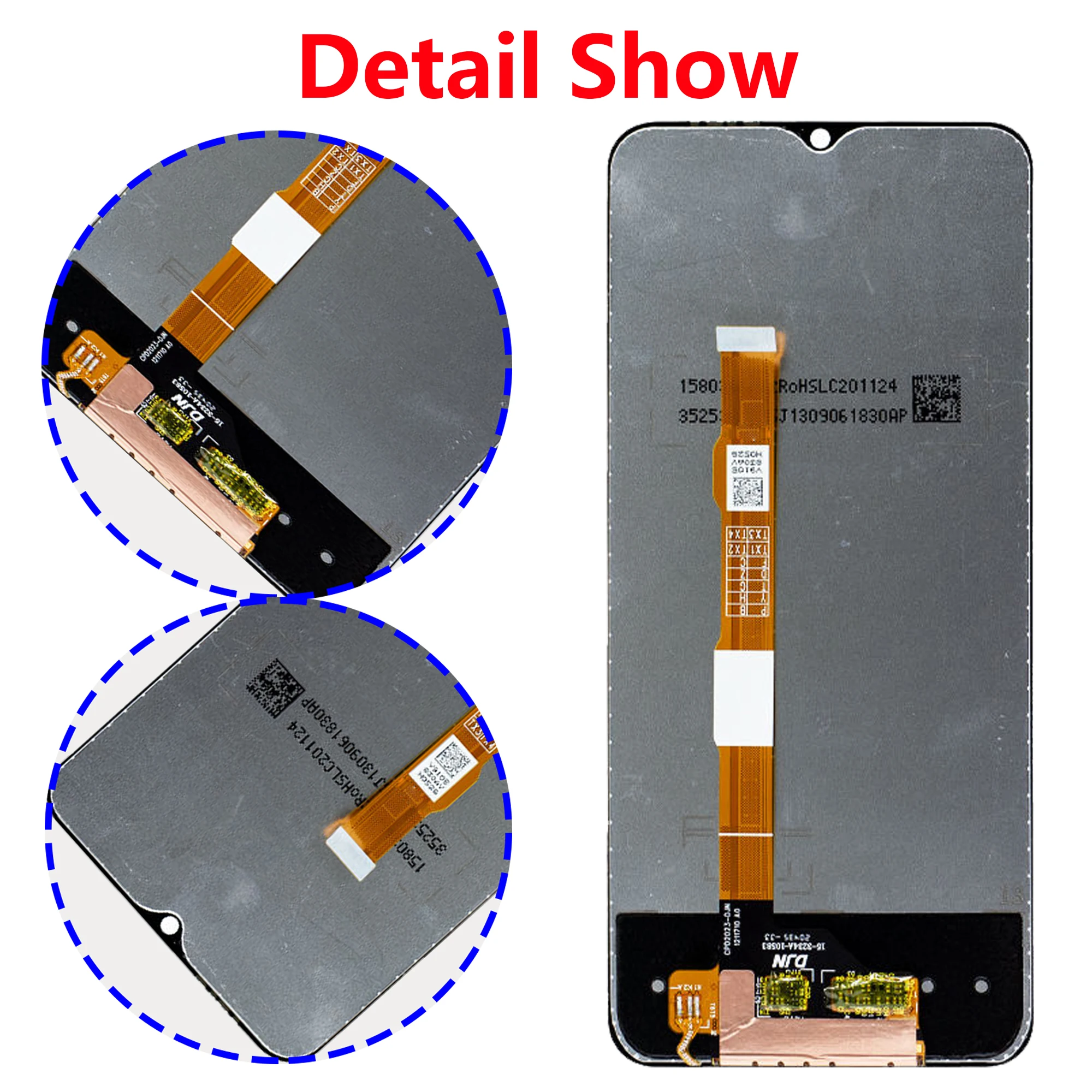 オリジナル vivo Y72 5 グラムタッチスクリーンフルフレーム V2041