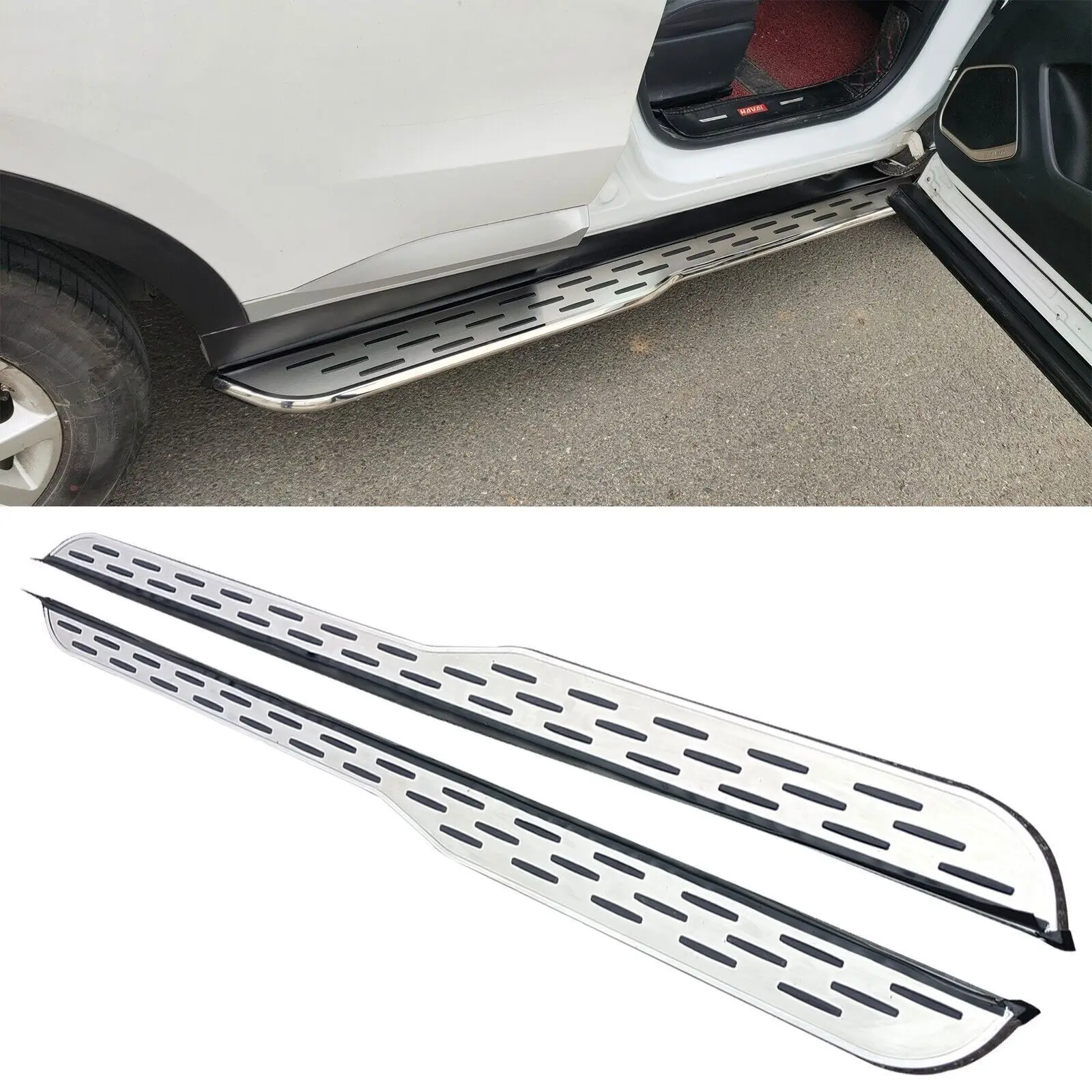 Marchepieds Latéraux pédale pour Honda CR-V 2017-2021 Aluminium Noir 2Pcs