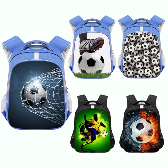 Sac à dos de football Cool pour enfants, cartable de maternelle