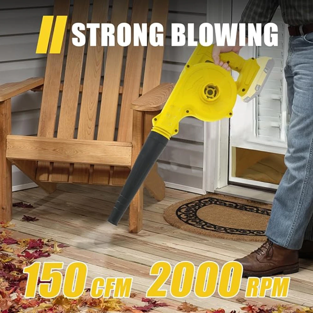 2 in 1 Cordless Air Blower Vacuum Cleaner Leaf Blower Electric Dust Collector Leaf Duster Power Tools For 18V 20V Battery