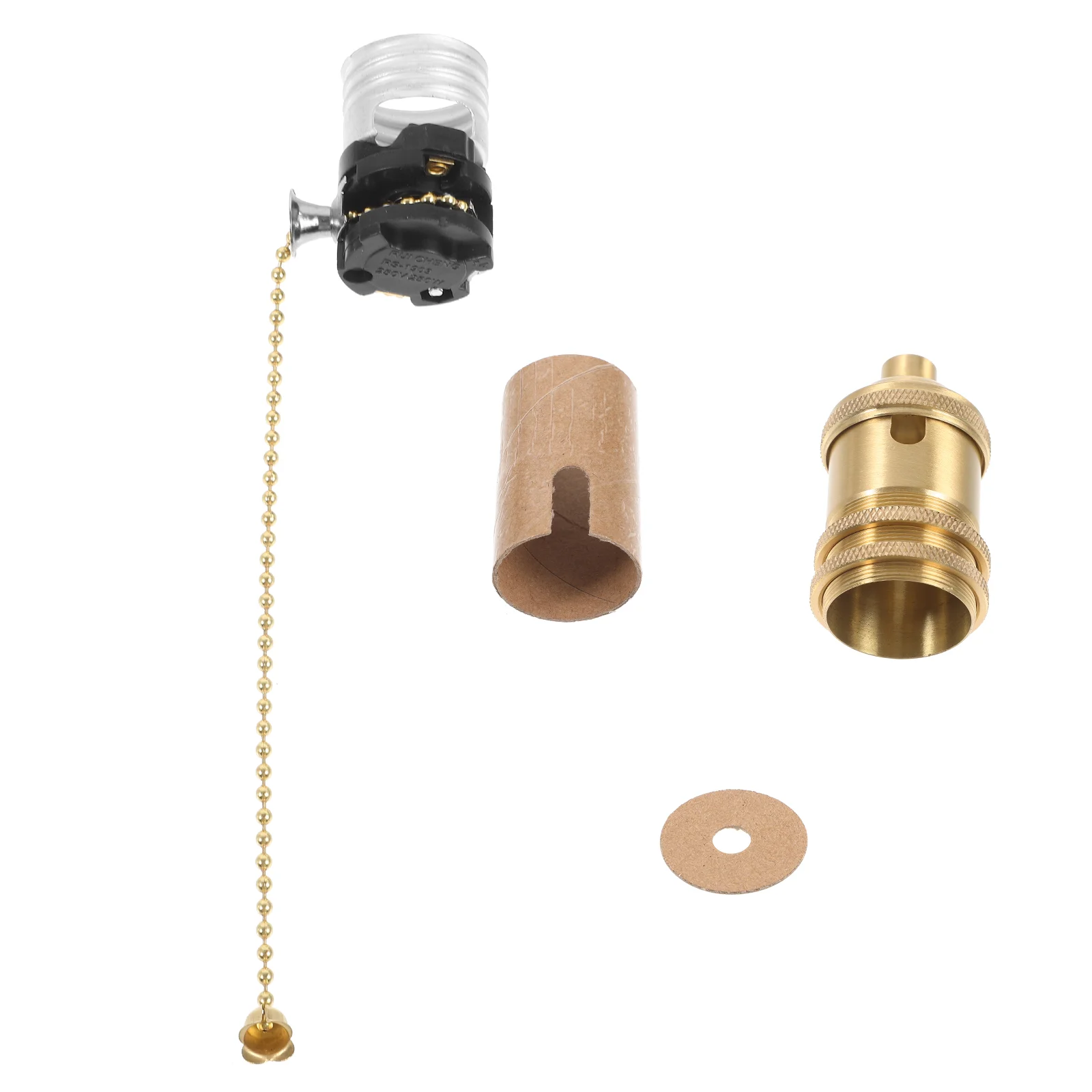 

Pure Copper Lamp Holder Pull Chain Lampholder Socket Replacement Ceiling Light Lights Fixtures with Zipper Lamps Base