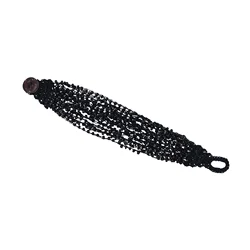Handmade Bohemian Multi - Layer Seed Bead Necklace and Bangle Set (F)