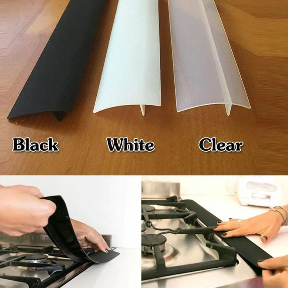 New Stove Counter Gap Cover Silicone Rubber Strip Flexible Dust Oil gas
