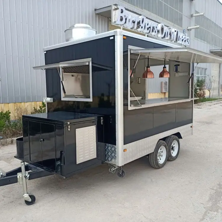 Fully Equipped Food Truck for Sale Europe Customized Concession Bubble Tea Coffee Vending Cart Food Trailer