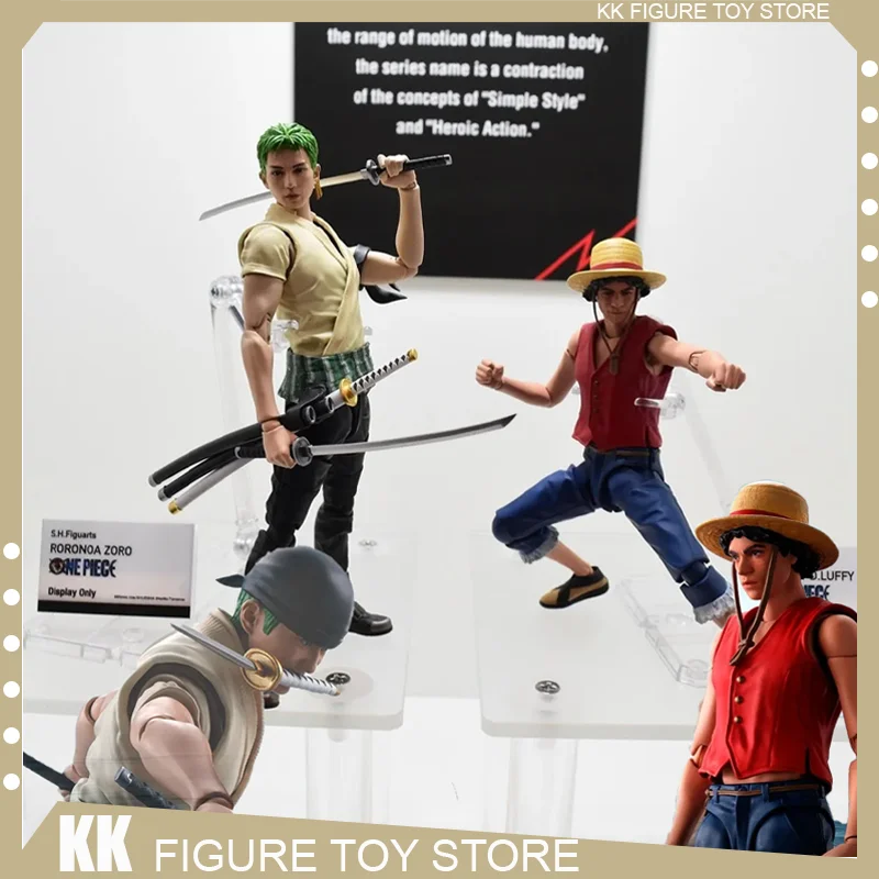 

Original One Piece Monkey D Luffy Roronoa Zoro A Netflix Series Action Figure Collection S.H. Figuarts Anime Figurine Gifts Toys