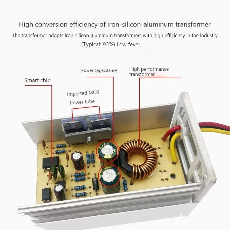Electric Vehicle Converter 48V60V72V to 12v10A15A20A25A30A tricycle general purpose converter