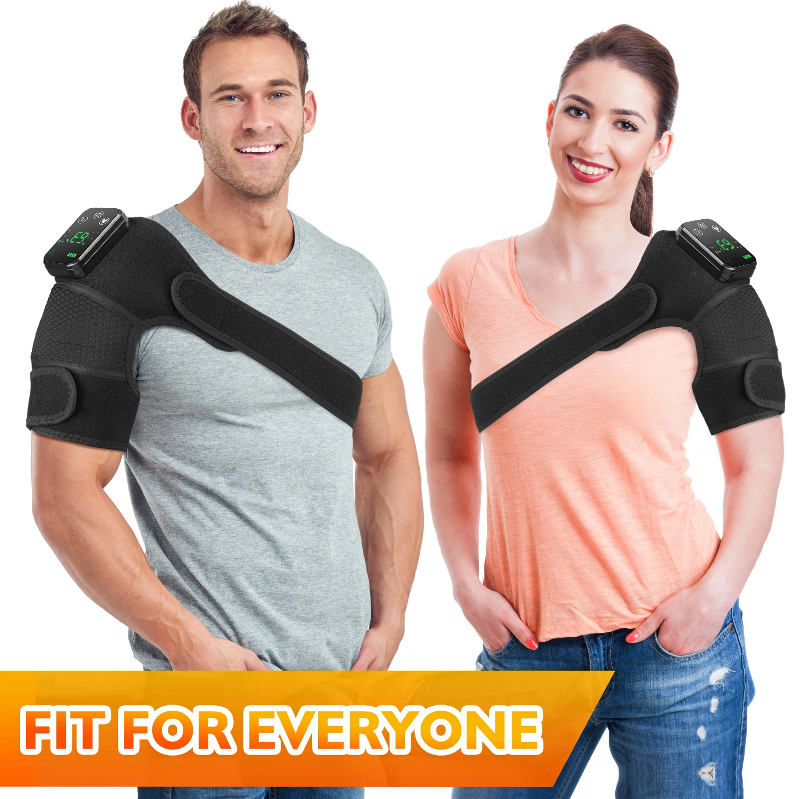 Thermal Knee Pad Eletric Knee Temperature Massager Leg Joint Brace Heating Vibration Massage 3 In 1 Elbow Shoulder Support 4