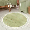 Tassel Carpets for Living Room Round Children Bedroom Plush Rug Large Area Home Decoration IG Cute Bedside Mat ковер Tapete 러그 2