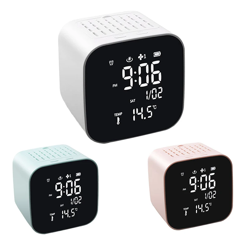 

USB Anhydrous Essential Oil Diffuser Machine Clock Alarm Clock Perpetual Calendar Thermometer Air Purifier