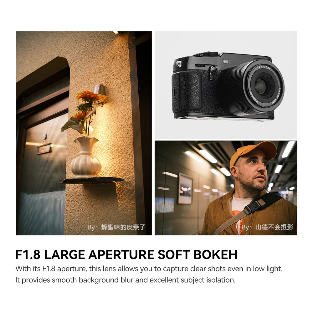 TTArtisan APS-C 23mm F1.8 AF 자동 초점 카메라 렌즈 (후지필름 XF FX 카메라 XT10 XT30 XT30II XS10 XM5 XA7 X100PRO XH2 XE3 호환)