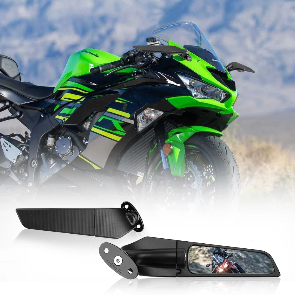 Motorcycle Side Mirrors For Yamaha R6 17 18 Wind Wing Adjustable 360 Rotating Rearview Mirror Modified Rear View Mirror Aliexpress
