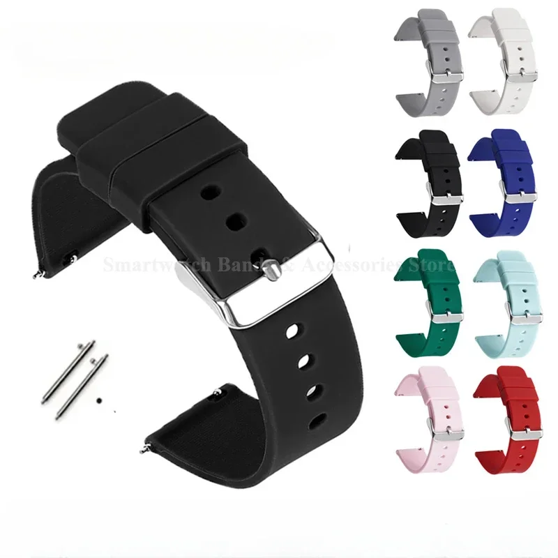 Versatile Silicone Quick Release Watch Strap - Multiple Size Options