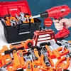 42PCS Children's Pretend Play Toy Toolbox Set Simulation Repair Electric Drill Screwdriver Children's Educational Toy Gift 2