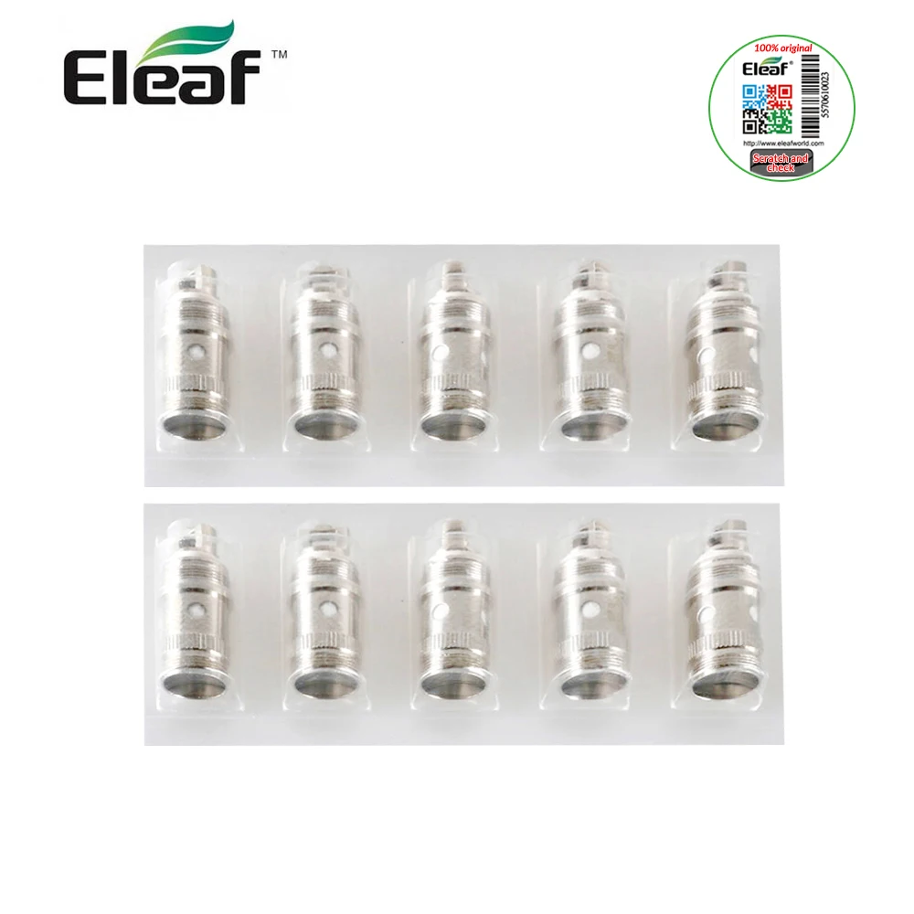 

10PCS/LOT Original Eleaf EC Head 0.3ohm/0.5ohm Replacement Coil For ijust 2/ijust s/melo 2/melo3 iJust2 Electronic Cigarette