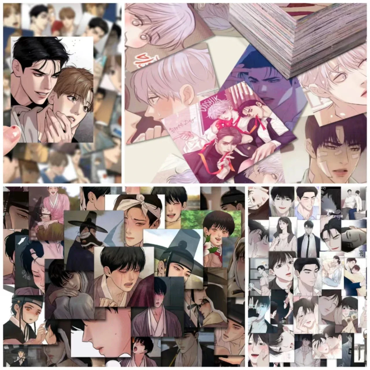 Comic Male Male Love Stickers Cute Boys Scrapbooking Laptop Mobile Suitcase Decorative Sticker for Fans Collection Gift