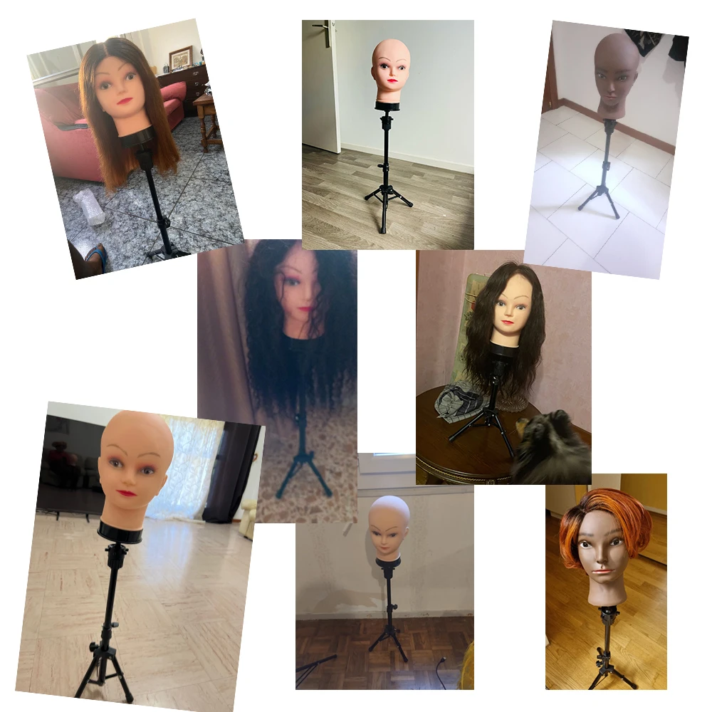 150Cm Black Wig Stand Tripod Adjustale Wig Tripod Wig Stand Mannequin Head  For Wig Head Stand For Making Wig Tete De Perruque - AliExpress