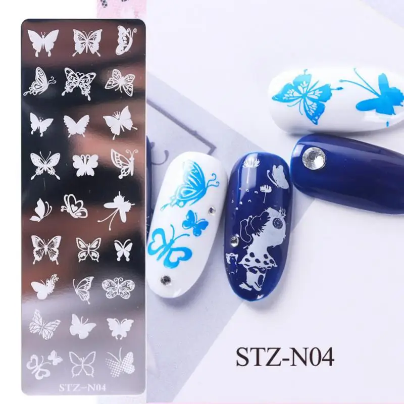 Festive Christmas Nails Stamping Plate Snowflakes Winter Holiday Joy Design Printing Stencil Templates Manicure Tool #Xmas-2022 2
