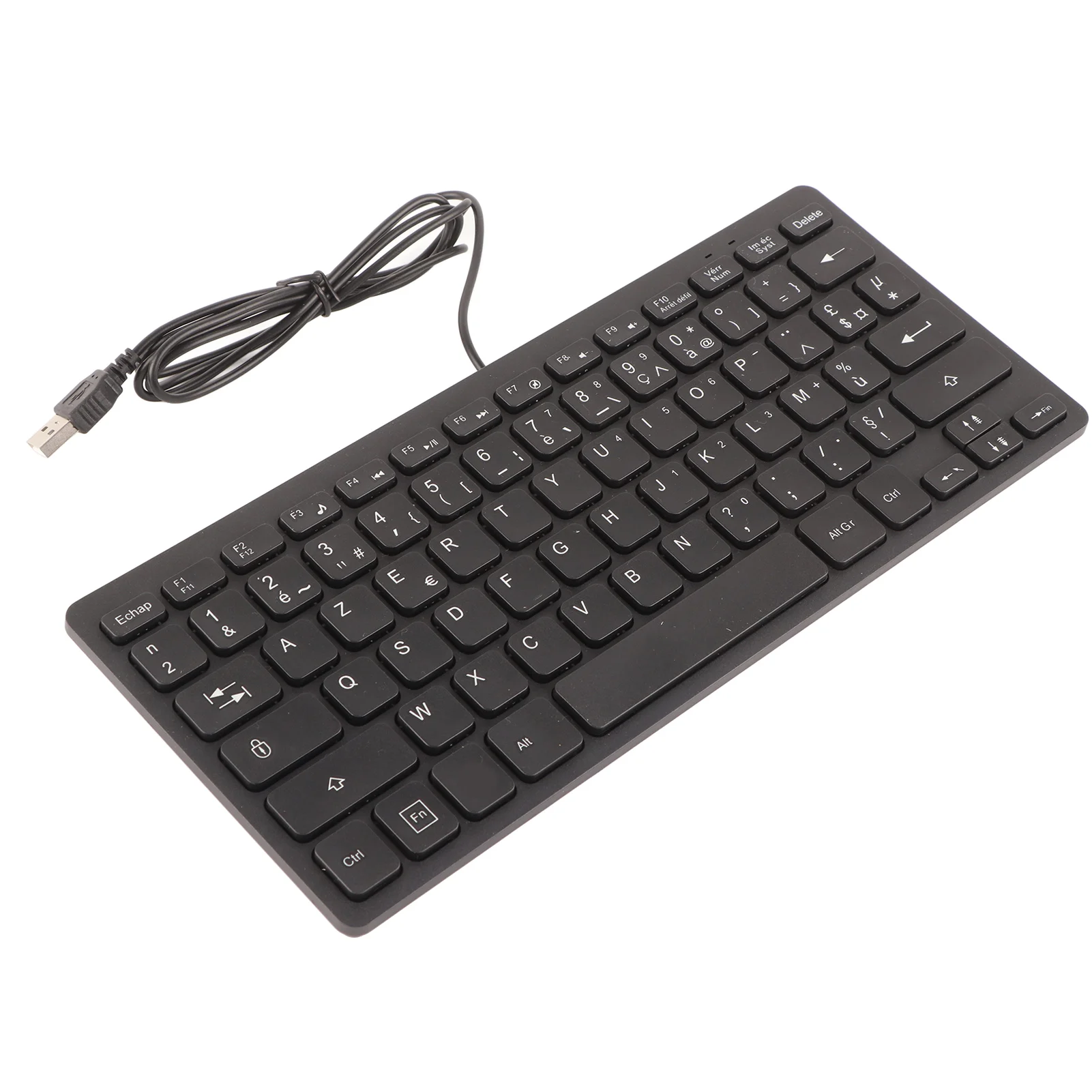 Ultra-Thin Ergonomic Mechanical Keyboard – 78-Key Design with USB Wired Connectivity
