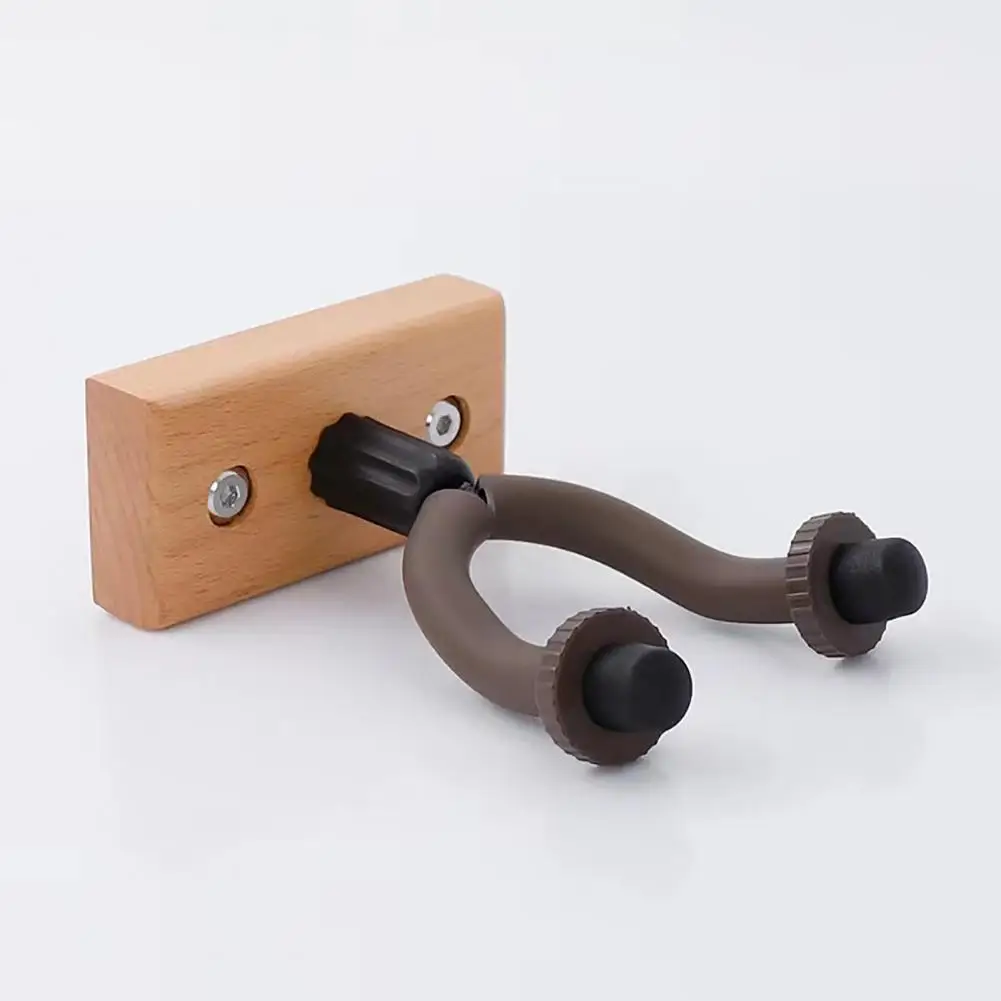 

Guitar Wall Mount Metal Hook Metal Hook Guitar Wall Mount with Wooden Base Securely Hang Acoustic Electric Guitars Ukuleles