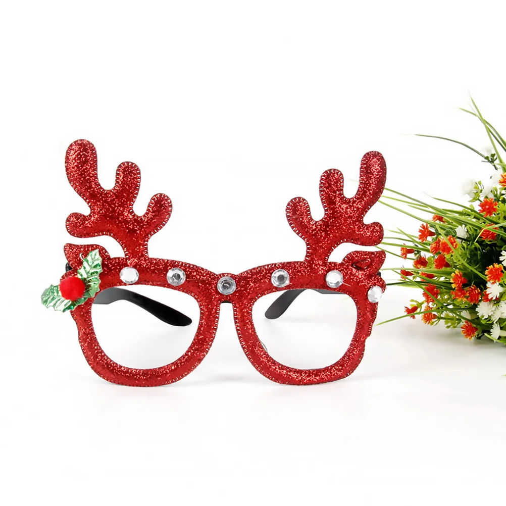 

14 Pcs Christmas Glasses Frames Costume Eyewear Cartoon Eyeglasses Decoration Party